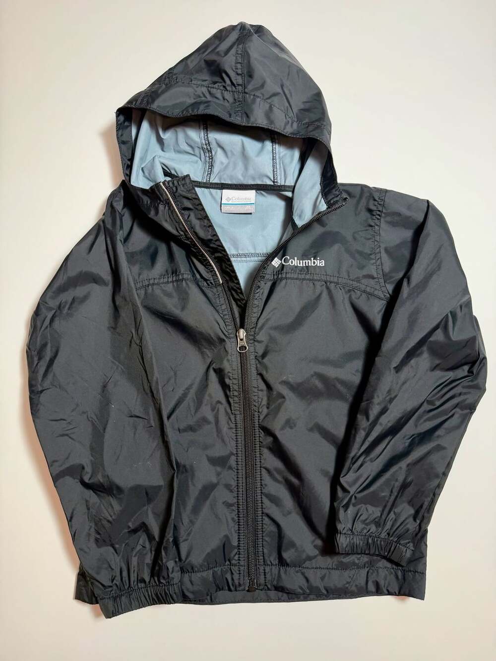 Columbia Switchback II Windbreaker Jacket Size XS Black Nylon Hooded